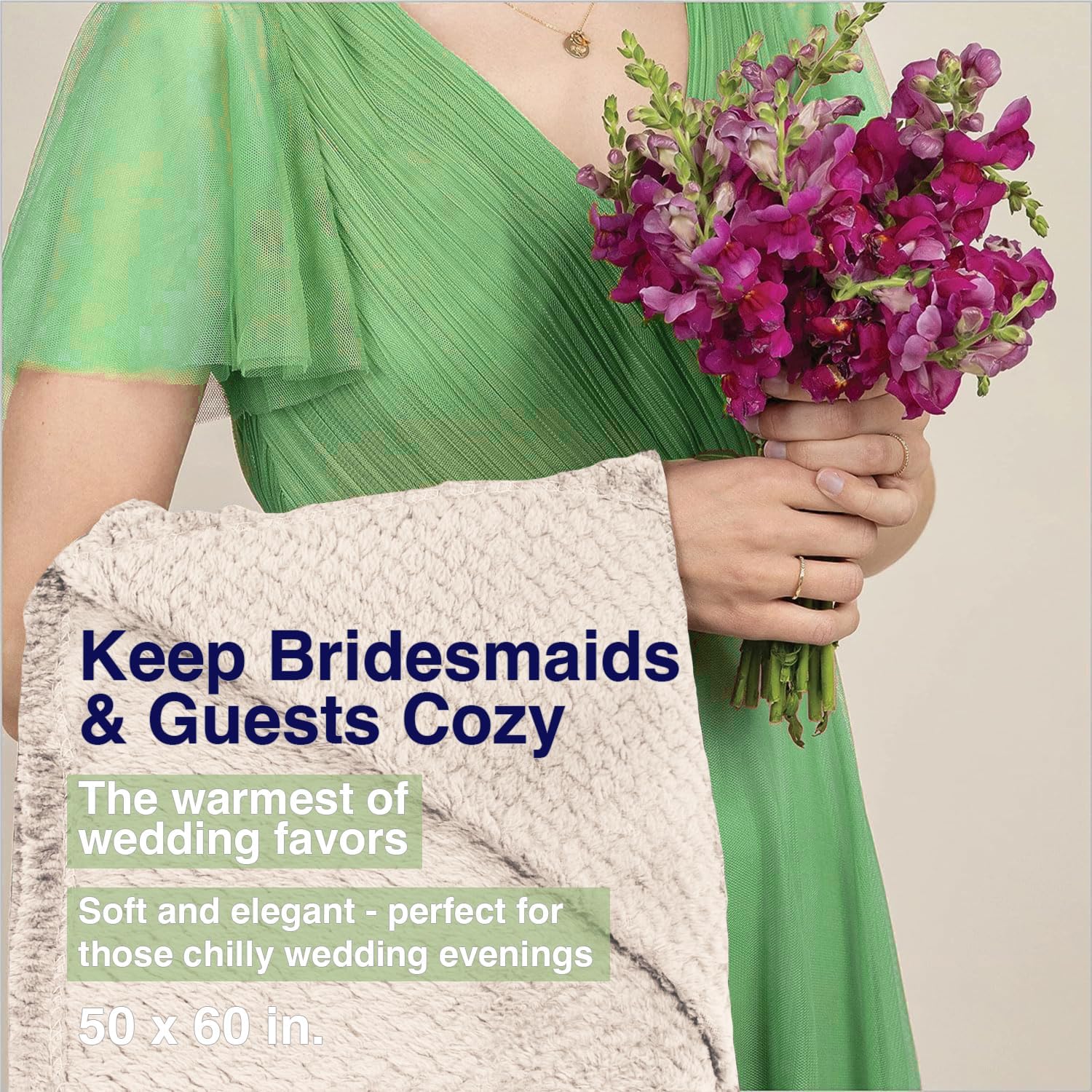 Bulk Throw Blankets Chenille Throw Blankets 24 Pack Chenille 250 GSM Cream White Pack i##e##s: for Wedding Favors ^^ for Bed Couches and Sofas ^^ Guests ^^ Donation :i##e##s - Image 8