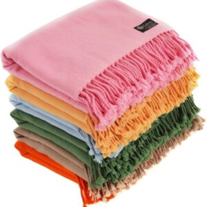 Cashmere Boutique 100% Pure Cashmere Throw Blanket 60 x 80 Inches i##e##s: Soft ^^ Warm ^^ Cozy ^^ Luxury ^^ Lightweight ^^ Breathable :i##e##s