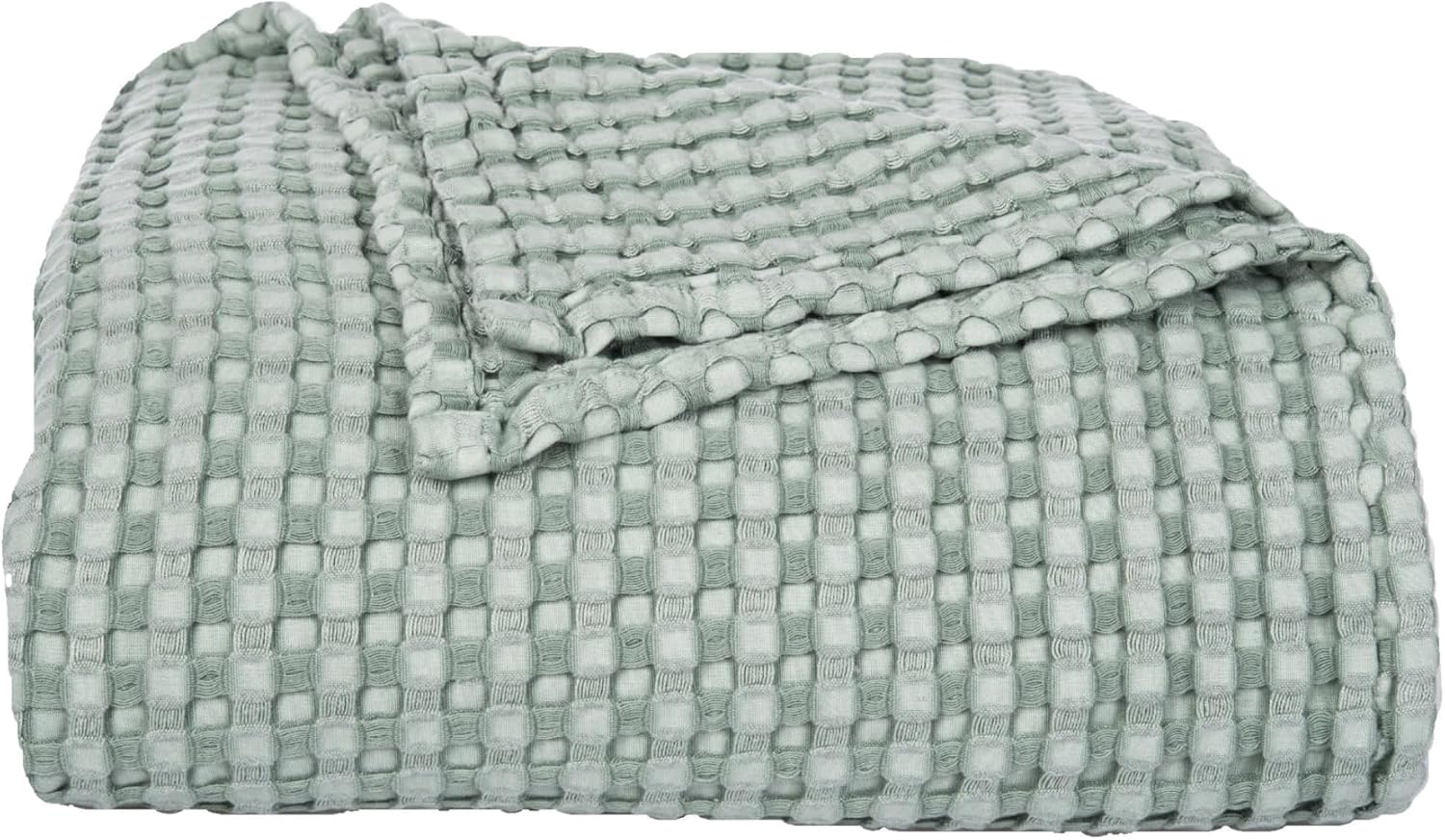 C&F Home 90"x92" Ivory Full\/Queen Luxury Premium 50% Natural Fibers 50% Cotton Waffle Lightweight Breathable Cooling Weighted Throw Blanket Home Living Room Bedroom Couch Sofa Cozy Fall Autumn Harvest - Image 11