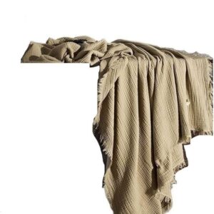 EWUROI Cotton Plush Yarn Cloth Fleece Blanket Blanket Throw(130 * 170cm)