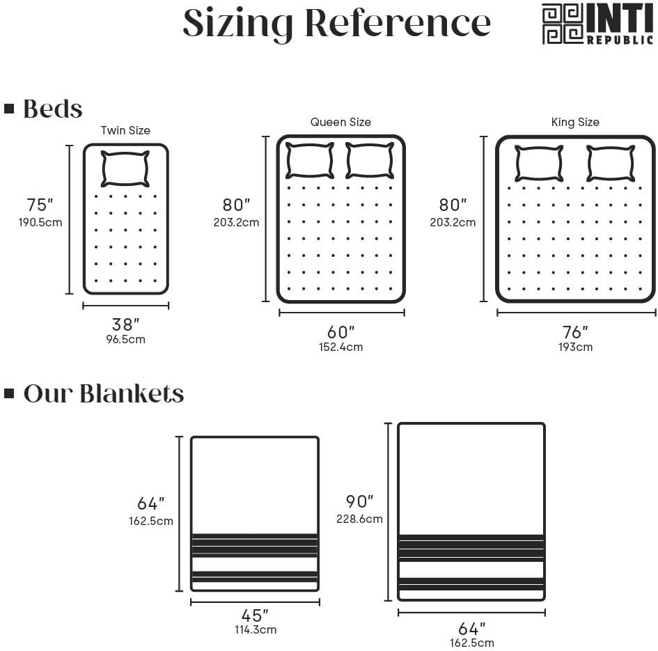 INTI REPUBLIC Alpaca Wool Throw Blanket | Ultra Soft, Lightweight, Warm, Breathable, Non-Itchy | Classic, Elegant-Minimalist Design for Bed, Couch, Travel, or Gift | 90" L x 64" W (Earth Tones) - Image 9