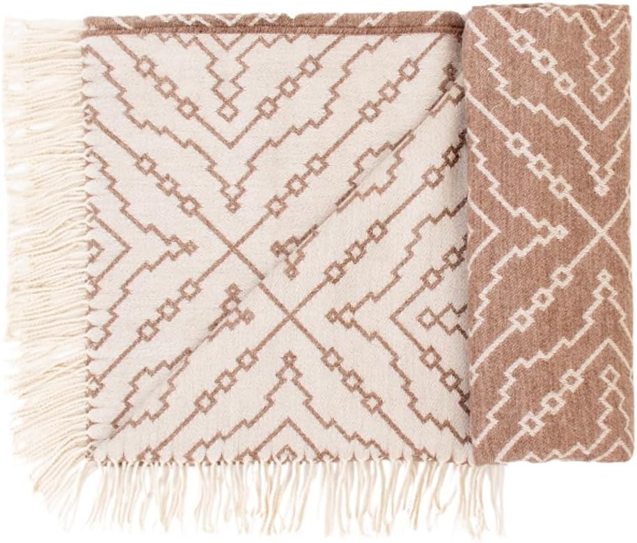 Maras 100% Baby Alpaca Wool Throw Blanket Large Sand\/Ivory i##e##s: Ultra-Soft ^^ Luxurious ^^ All-Season ^^ Cozy Wrap ^^ Bed & Sofa Blanket ^^ Indoor ^^ Outdoor & Travel ^^ for Men & Women ^^ Winter Blanket :i##e##s