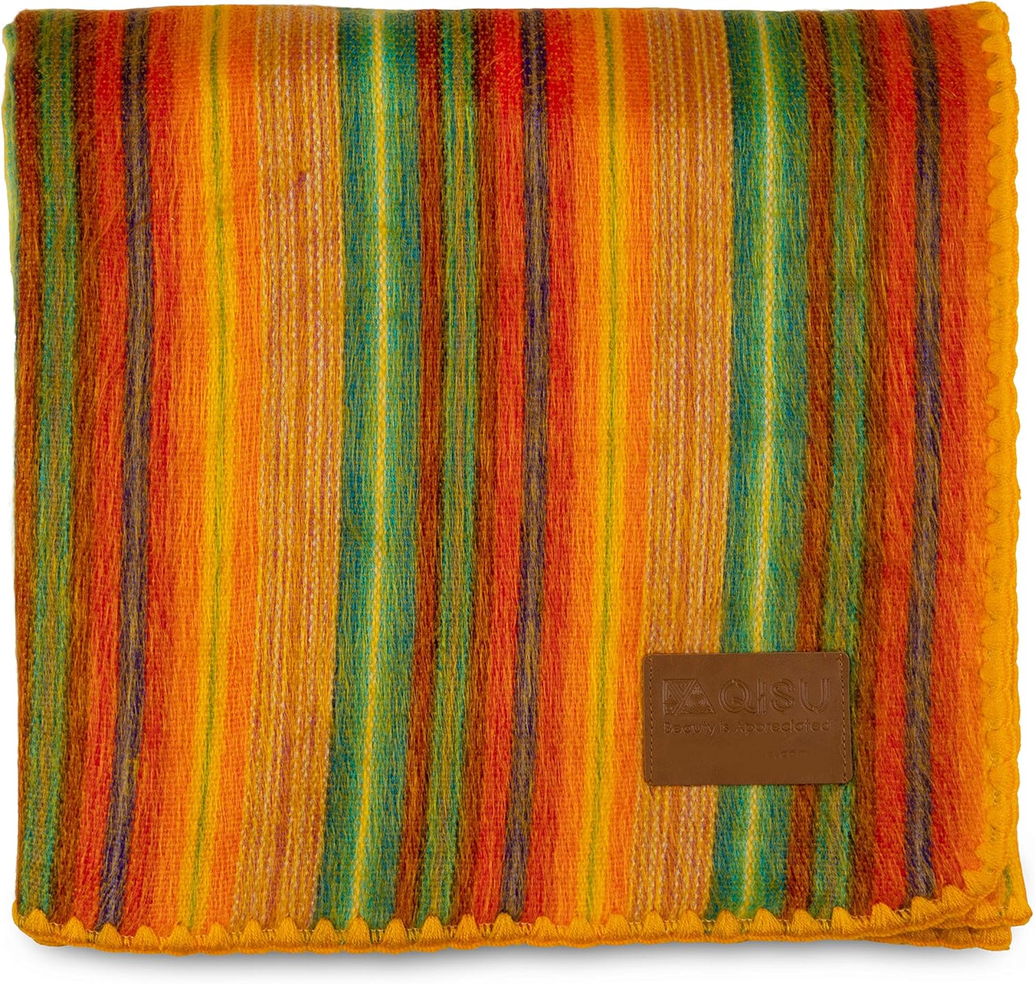 QISU Alpaca Wool Blanket Throw 85 x 65 inches Blue Variegated i##e##s: Ultra-Soft ^^ Warm ^^ Large ^^ Hypoallergenic ^^ Non-Itchy ^^ Non-Scratchy ^^ Breathable ^^ Beautiful ^^ Variegated :i##e##s - Image 12