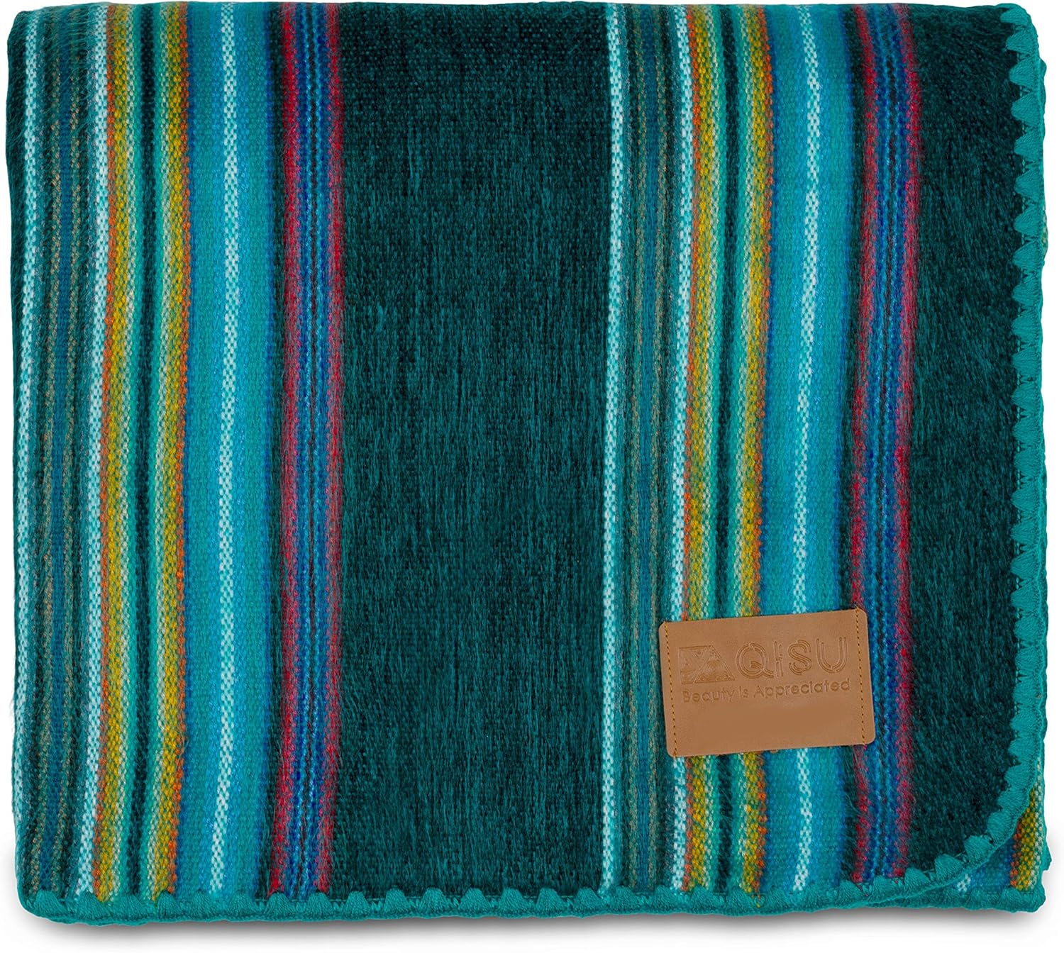 QISU Alpaca Wool Blanket Throw 85 x 65 inches Blue Variegated i##e##s: Ultra-Soft ^^ Warm ^^ Large ^^ Hypoallergenic ^^ Non-Itchy ^^ Non-Scratchy ^^ Breathable ^^ Beautiful ^^ Variegated :i##e##s - Image 17