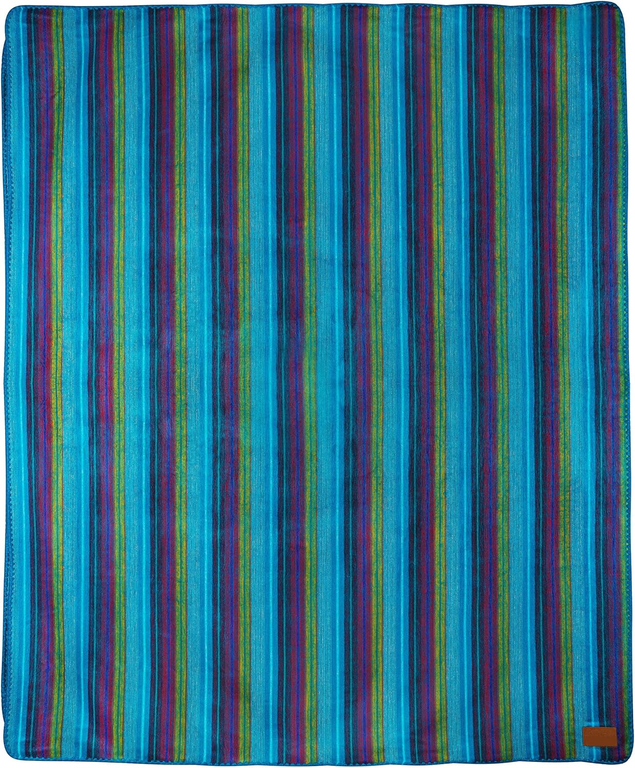 QISU Alpaca Wool Blanket Throw 85 x 65 inches Blue Variegated i##e##s: Ultra-Soft ^^ Warm ^^ Large ^^ Hypoallergenic ^^ Non-Itchy ^^ Non-Scratchy ^^ Breathable ^^ Beautiful ^^ Variegated :i##e##s - Image 5