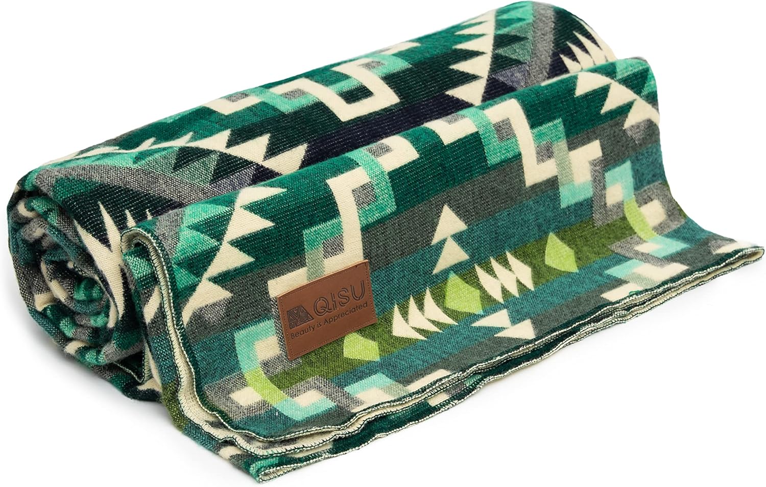 QISU Wool Blanket Throw 94" x 78" Rainbow i##e##s: Ultra-Soft ^^ Warm ^^ Large ^^ Handmade in Ecuador ^^ by Local Artisans ^^ Hypoallergenic ^^ Breathable ^^ Beautiful :i##e##s - Image 17