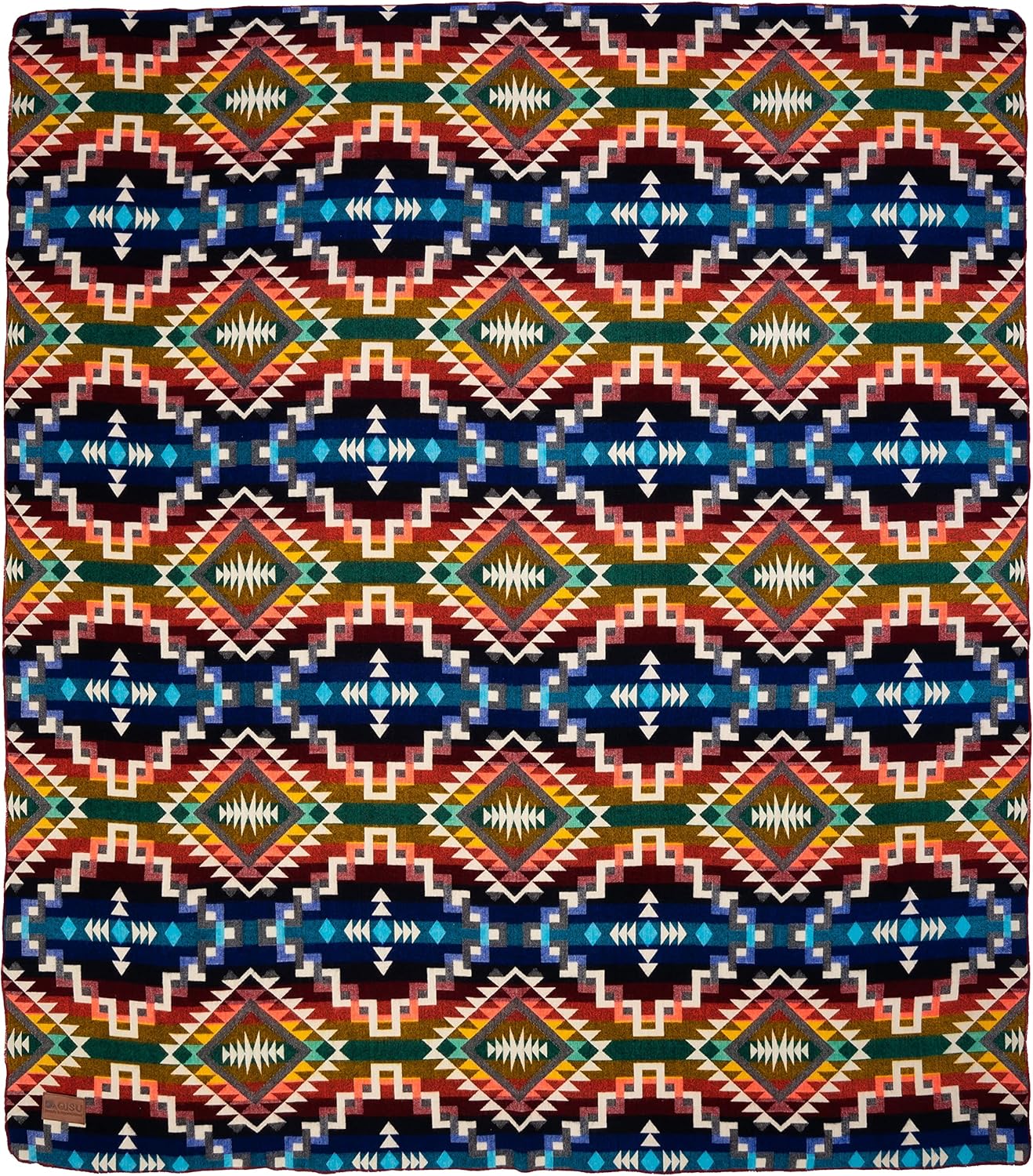 QISU Wool Blanket Throw 94" x 78" Rainbow i##e##s: Ultra-Soft ^^ Warm ^^ Large ^^ Handmade in Ecuador ^^ by Local Artisans ^^ Hypoallergenic ^^ Breathable ^^ Beautiful :i##e##s - Image 4