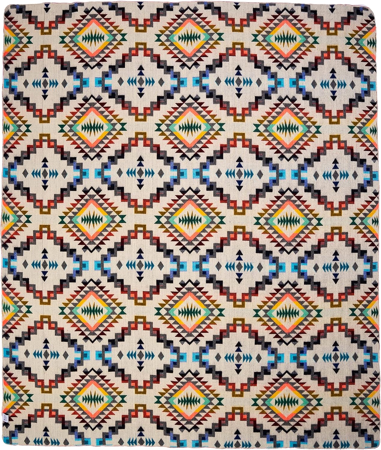 QISU Wool Blanket Throw 94" x 78" Rainbow i##e##s: Ultra-Soft ^^ Warm ^^ Large ^^ Handmade in Ecuador ^^ by Local Artisans ^^ Hypoallergenic ^^ Breathable ^^ Beautiful :i##e##s - Image 5