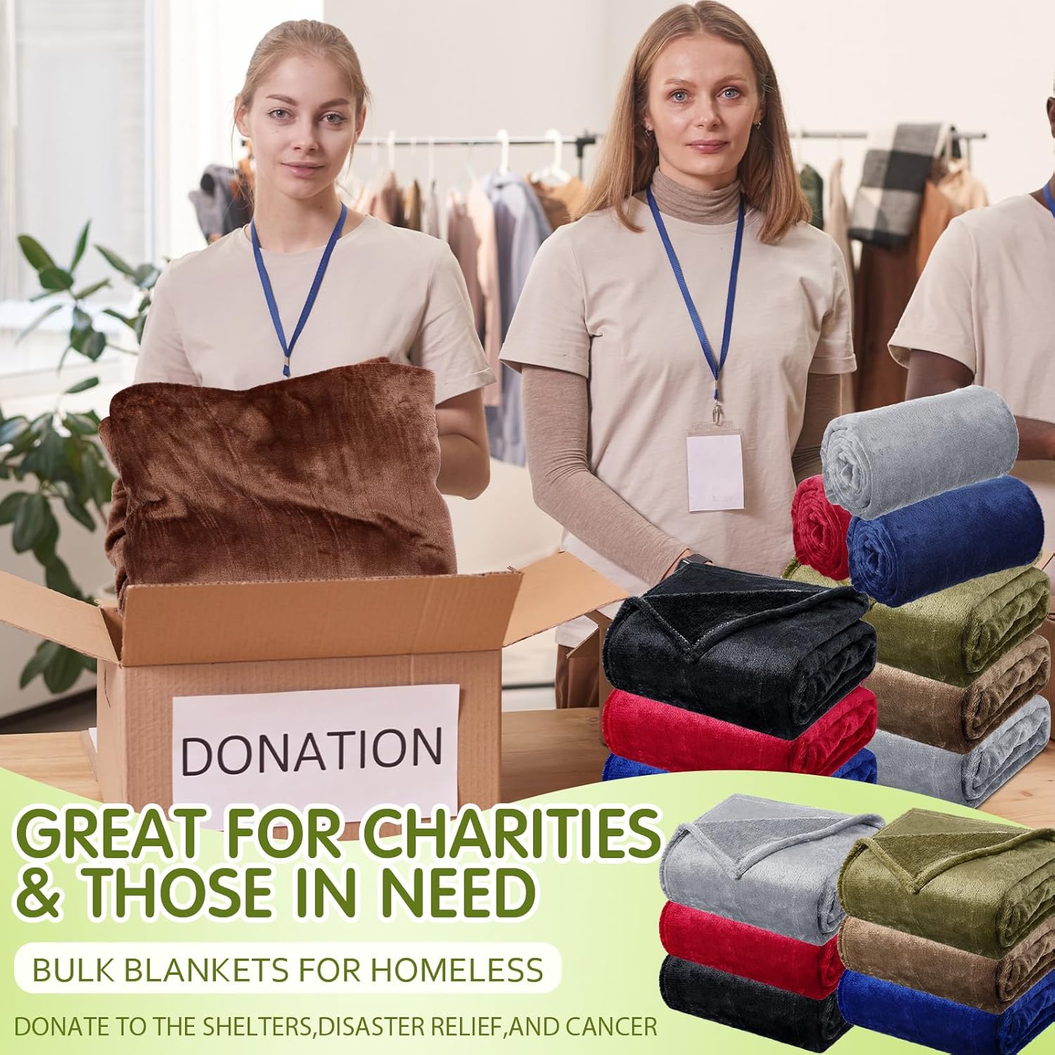 Toulite 24 Pcs Bulk Flannel Fleece Blankets for Homeless Donations Cozy Fleeces Throw Blankets Winter Fleece Blanket Bulk for Donations Bed Couch Sofa Home Camping Wedding Gifts(Dark Colors) - Image 6